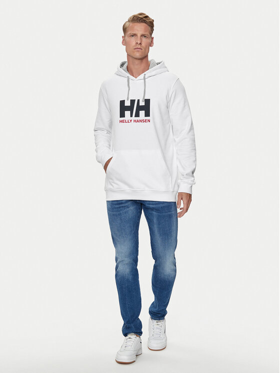 Helly Hansen Helly Hansen Bluza Hh Logo 33977 Biały Regular Fit