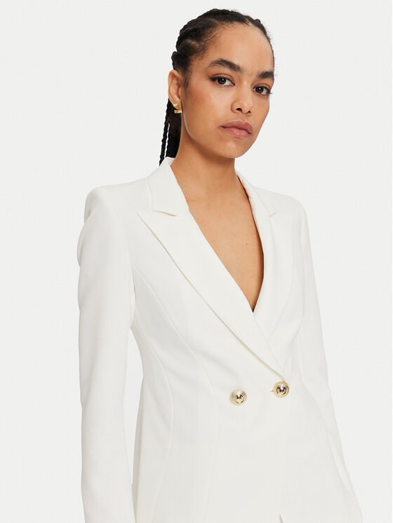 Rinascimento Rinascimento Sacou CFC0119980003 Alb Regular Fit