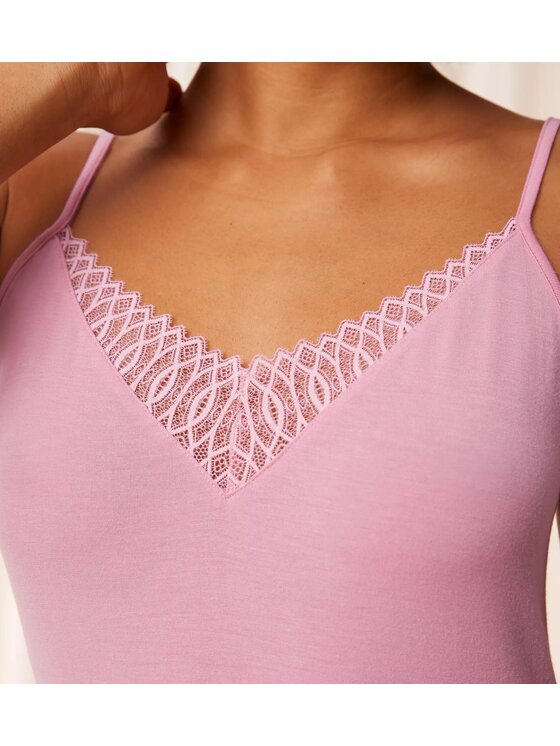 Triumph Triumph Koszulka piżamowa Aura Spotlight Camisole Różowy Comfort Fit