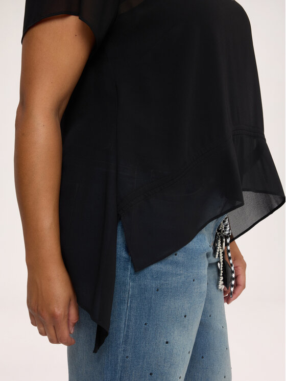 Fiorella Rubino Fiorella Rubino Blusa 2122T002508N033 Nero Over Fit