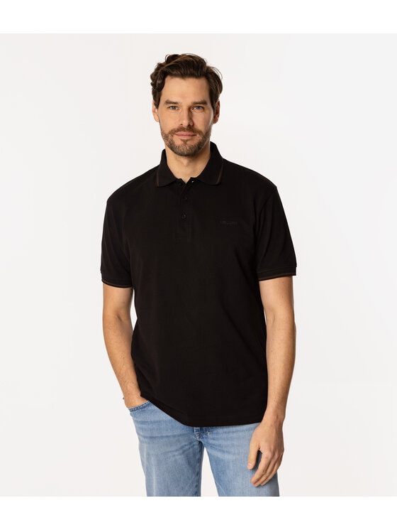 Lee Cooper Lee Cooper Polo TIE 5016 Czarny Regular Fit