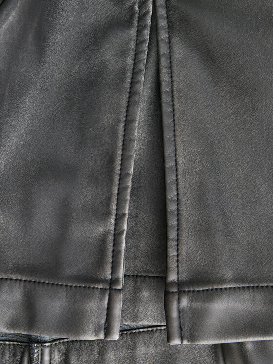 JJXX JJXX Suknja od imitacije kože Tora 12265729 Crna Regular Fit