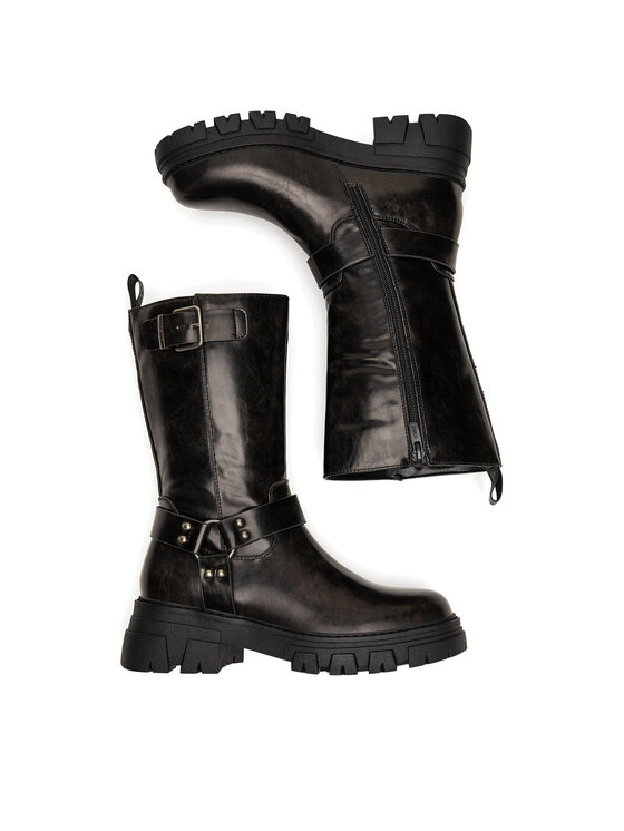 MEXX MEXX Polokozačky MI001805043W Černá