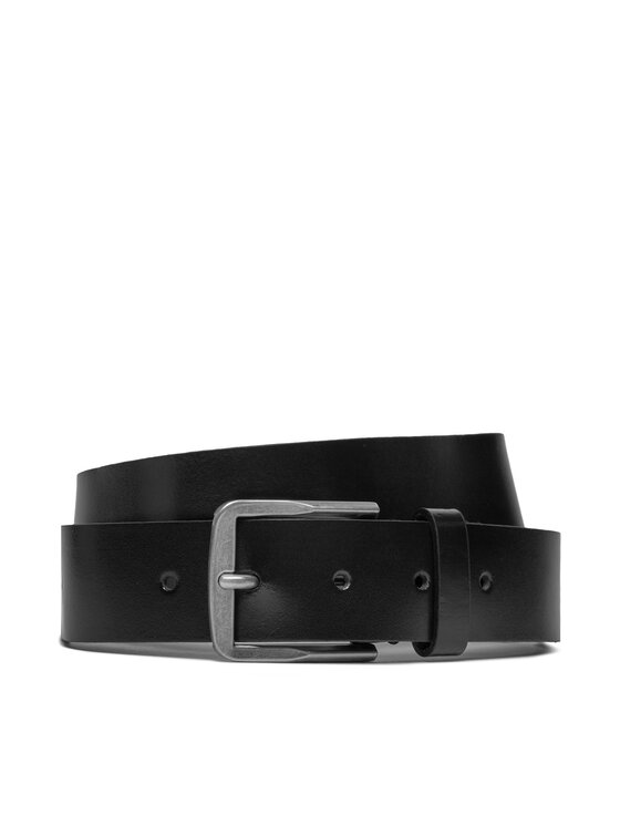 Calvin Klein Moški Pas Classic Flat R Lthr Belt 35Mm K50K511421 Črna