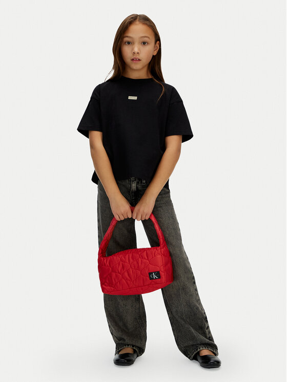 Calvin Klein Jeans Calvin Klein Jeans Тишърт Folded Logo IG0IG03063 Черен Regular Fit