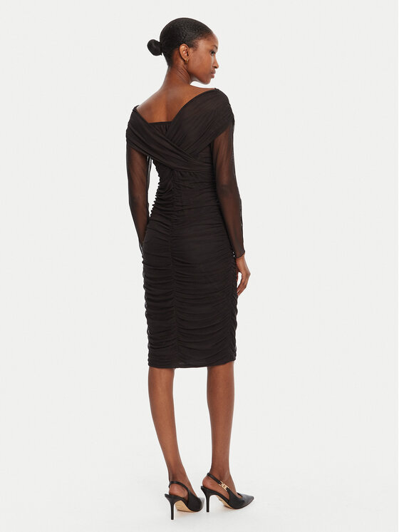 Rinascimento Rinascimento Kokteilinė suknelė CFC0126152003 Juoda Slim Fit