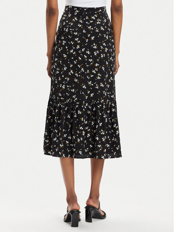 Tommy Jeans Tommy Jeans Midi krilo DW0DW17873 Črna Regular Fit