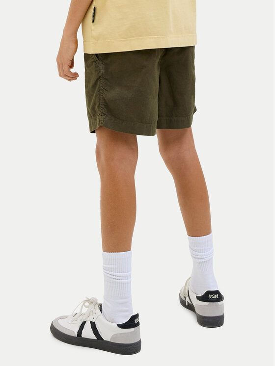 Jack & Jones Junior Jack & Jones Junior Szorty materiałowe Jaiden 12275023 Khaki Loose Fit