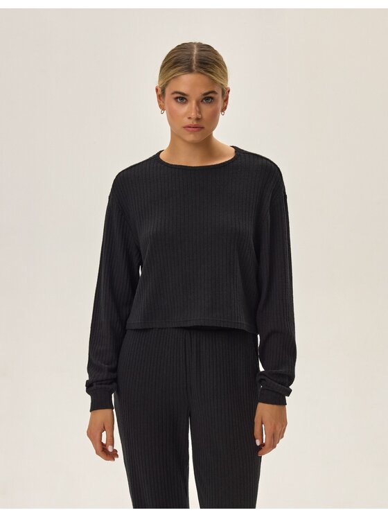 Esotiq Esotiq Piżama 42304 Czarny Regular Fit