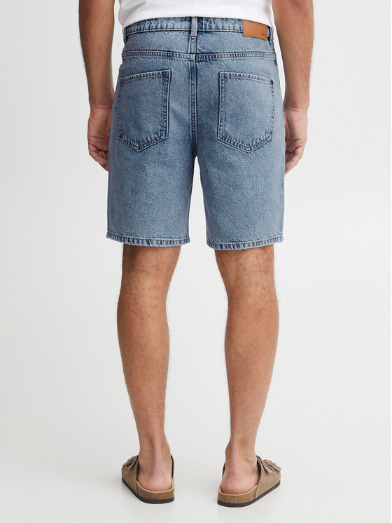 Solid Solid Jeans kratke hlače 21107657 Modra Straight Fit