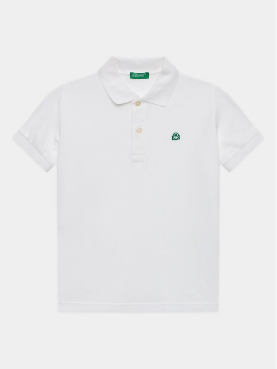 United Colors Of Benetton Polo 3089C300Q Bianco Regular Fit