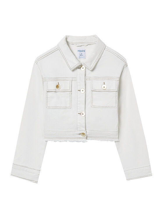 Mayoral Mayoral Jeansjacke 6407 Écru Regular Fit