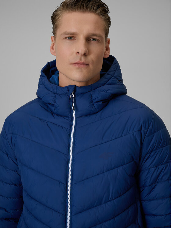 4F 4F Kurtka puchowa EVERYDAY ACTIVE Granatowy Regular Fit