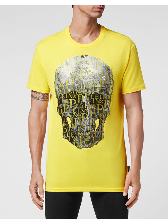 PHILIPP PLEIN PHILIPP PLEIN T-shirt 2591 Giallo Regular Fit