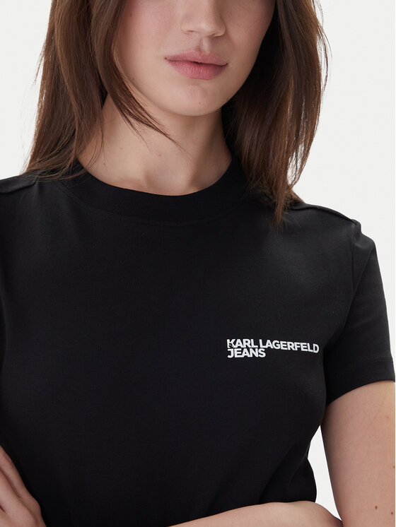 Karl Lagerfeld Jeans Karl Lagerfeld Jeans T-Shirt A1W17004 Schwarz Slim Fit