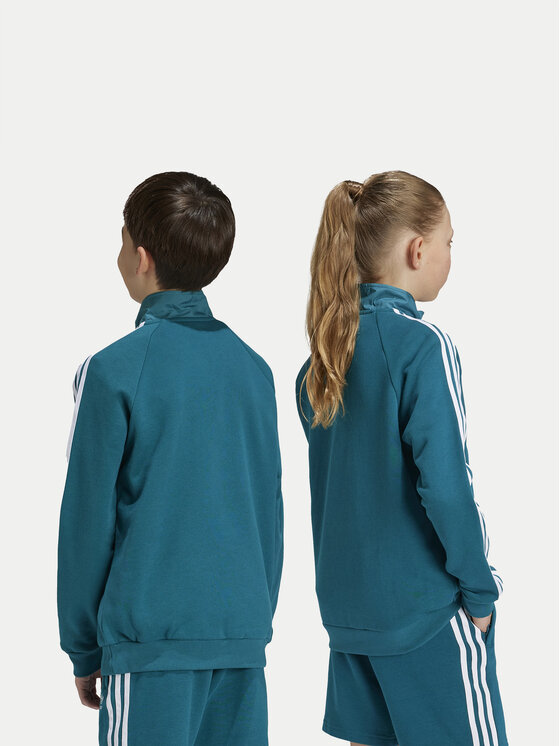 adidas adidas Bluza IY0012 Turkusowy Relaxed Fit