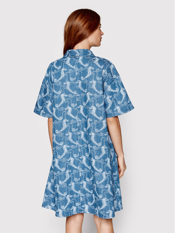 Samsøe Samsøe Samsøe Samsøe Jeans haljina Jonie F22200178 Plava Regular Fit