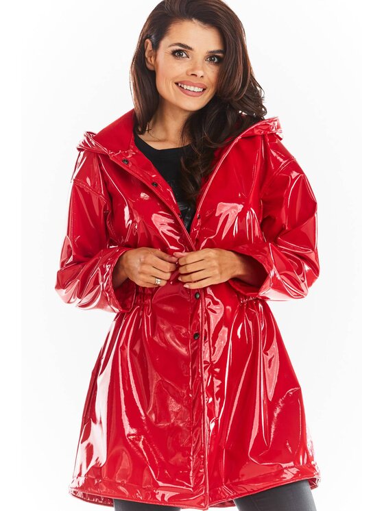 Awama Awama Giacca da donna A381 Rosso Basic Fit