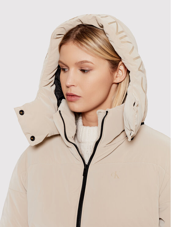 Calvin Klein Jeans Calvin Klein Jeans Зимова куртка J20J216873 Бежевий Oversize