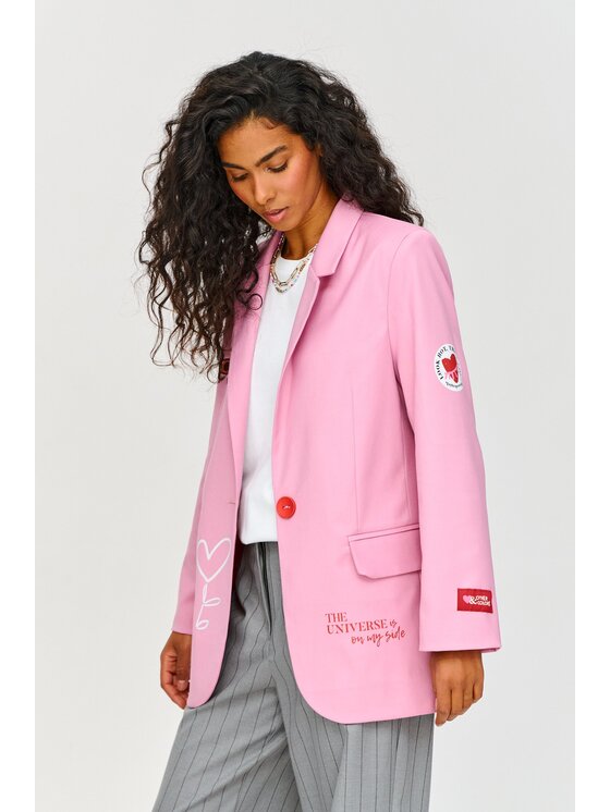 NAOKO NAOKO Sako Lovely Universe Růžová Regular Fit
