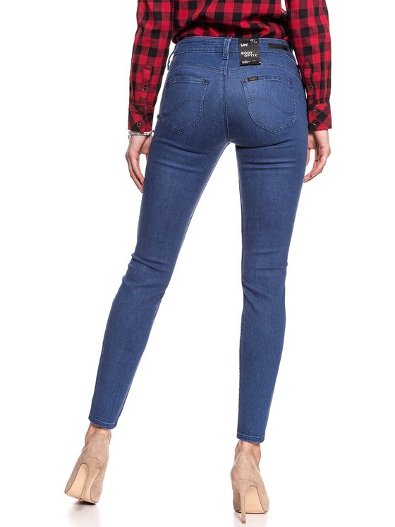Lee Lee Jeansy SCARLETT Niebieski Skinny Fit