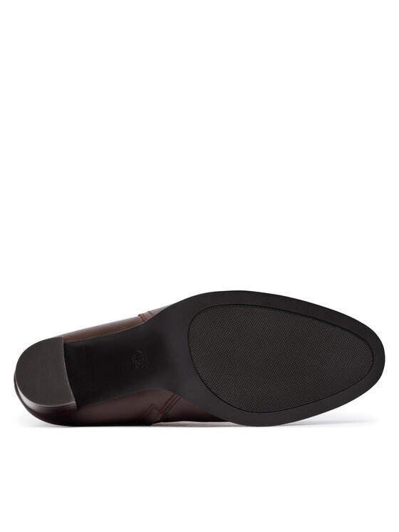 LAUREN RALPH LAUREN LAUREN RALPH LAUREN Stiefeletten Brooke II Calfskin Bootie Heel 802974475003 Braun