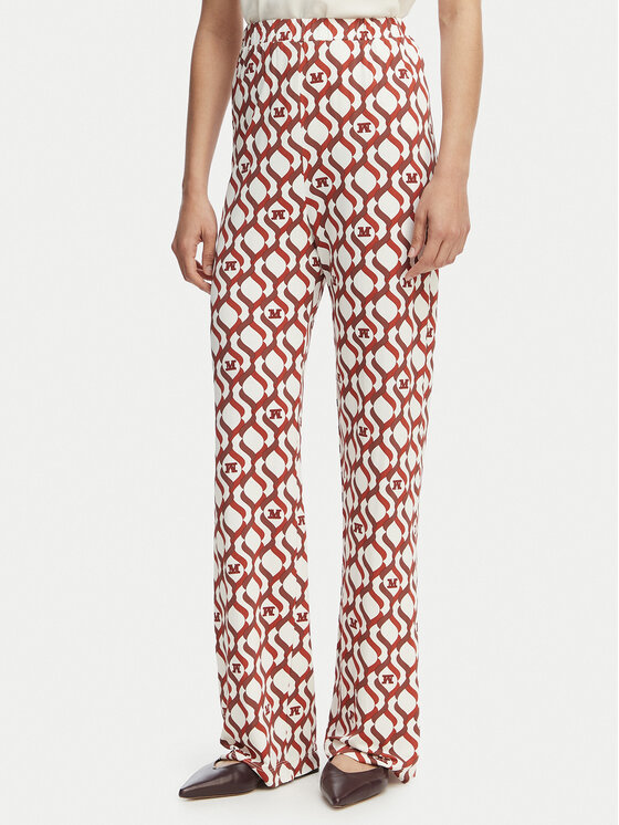 Max Mara Beachwear Pantaloni din material Bchabate 2616781029 Colorat Relaxed Fit