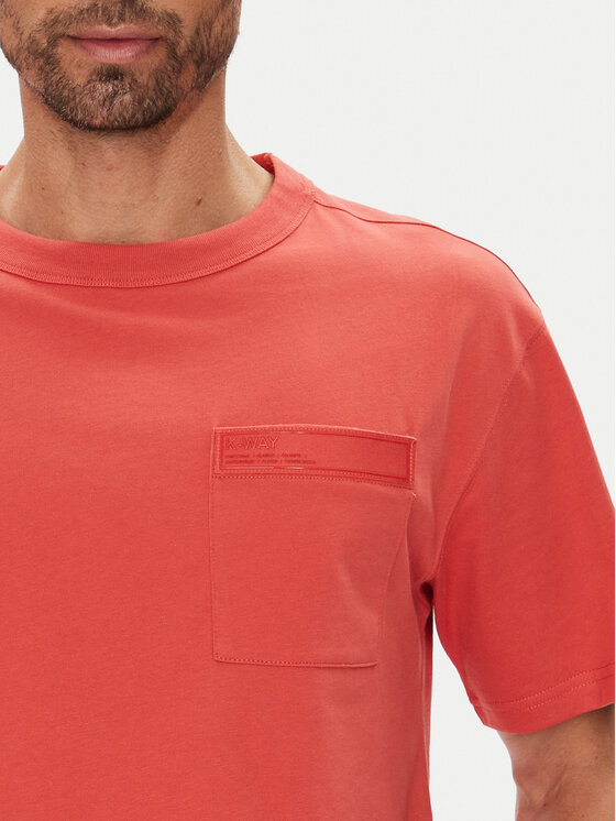 K-Way K-Way T-Shirt K2135HW Červená Regular Fit