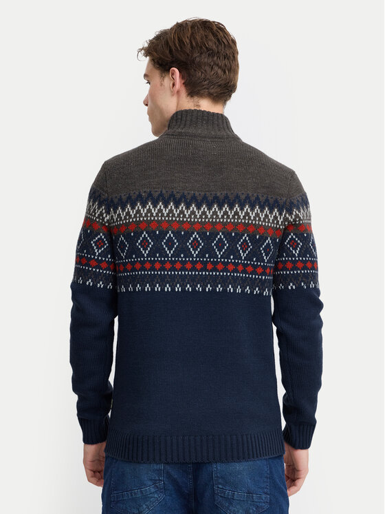 Blend Blend Sweter 20717433 Granatowy Regular Fit