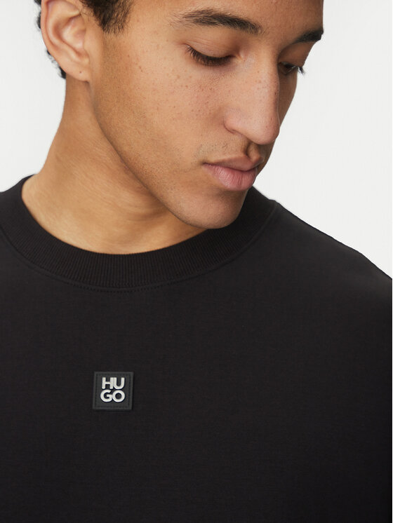 HUGO HUGO Felpa Dettil 50533689 Nero Relaxed Fit