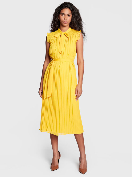 DKNY Rochie cocktail DD2GI937 Galben Regular Fit cocktail imagine noua