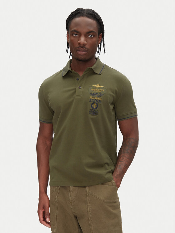 Aeronautica Militare Aeronautica Militare Polo 251PO1853P191 Kaki Regular Fit