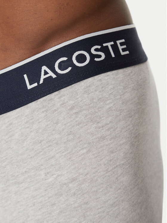 Lacoste Lacoste Set od 3 para bokserica 5H1300 Siva