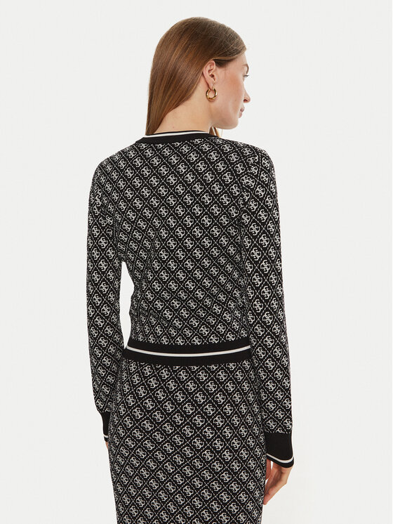 Guess Guess Πουλόβερ Lise W4BR21 Z37K0 Μαύρο Slim Fit