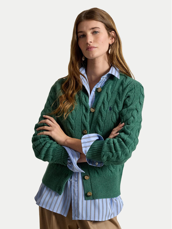 Polo Ralph Lauren Cardigan 211972104502 Verde Slim Fit