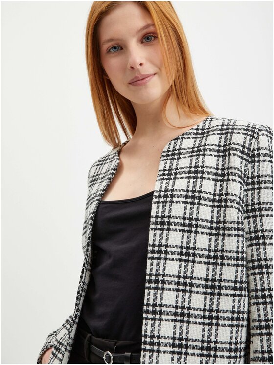 Orsay Orsay Marynarka 491034-001000__34 Biały Regular Fit