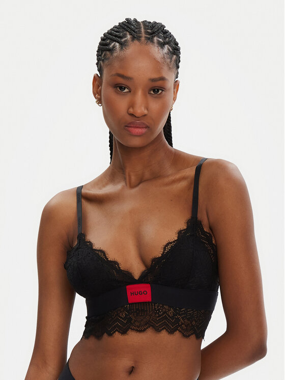 HUGO Podprsenka Bralette 50535060 Čierna