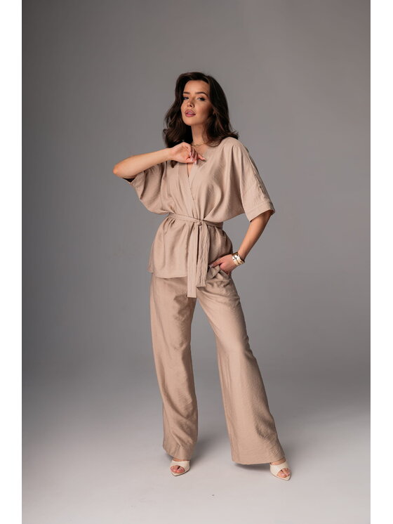 Aurora Aurora Oblek Kimono Béžová Custom Fit