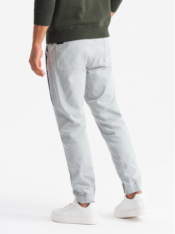 Ombre Ombre Joggery OM-PAJO-0202 Szary Regular Fit