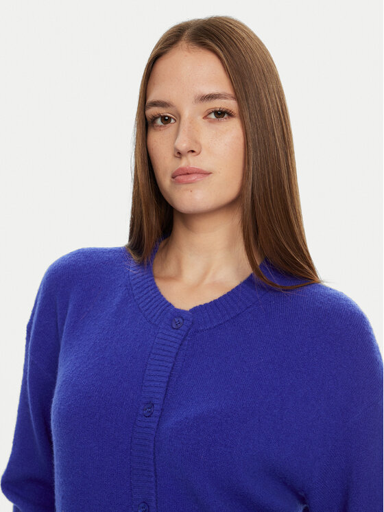 American Vintage American Vintage Strickjacke Damsville DAM19EH24 Blau Loose Fit