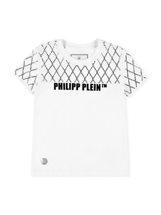 PHILIPP PLEIN PHILIPP PLEIN Tričko 30403 Biela Basic Fit