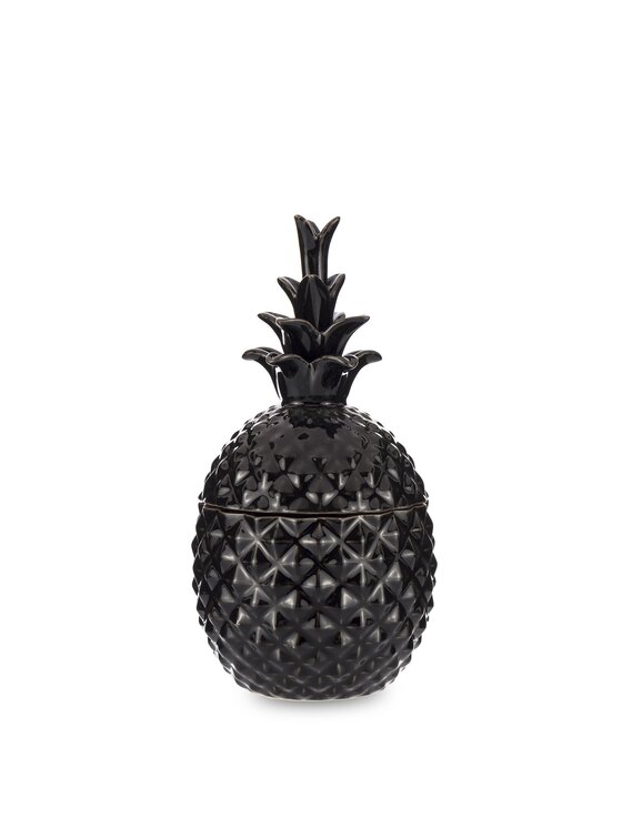MIAhome MIAhome Pojemnik ananas dekoracja 19x10x10 cm PINYA - II small Czarny