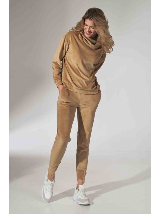 FIGL FIGL Μπλούζα M745 Μπεζ Regular Fit