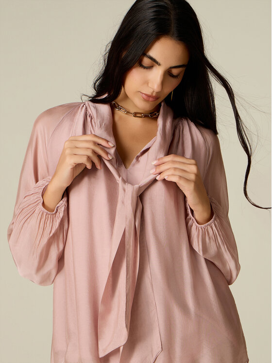 Oltre Oltre Blusa 2060J100893N006 Rosa Regular Fit