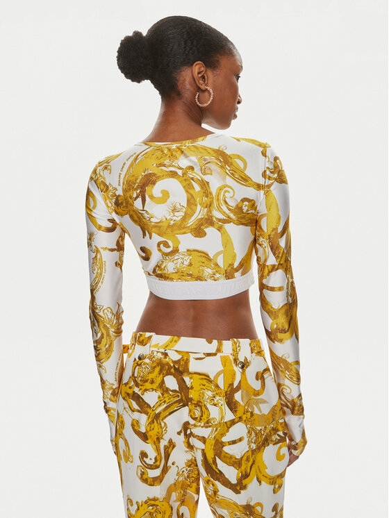 Versace Jeans Couture Versace Jeans Couture Majica 76HAH218 Bijela Slim Fit