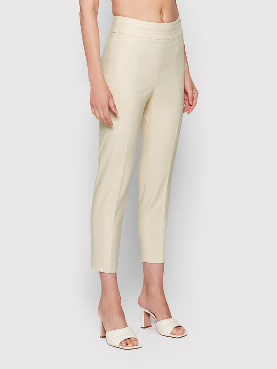 Peserico Pantaloni din material P04634J0 Bej Regular Fit