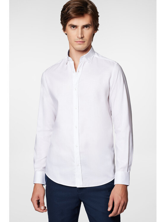 Próchnik Próchnik Koszula PM47 KO073224000044 Biały Slim Fit