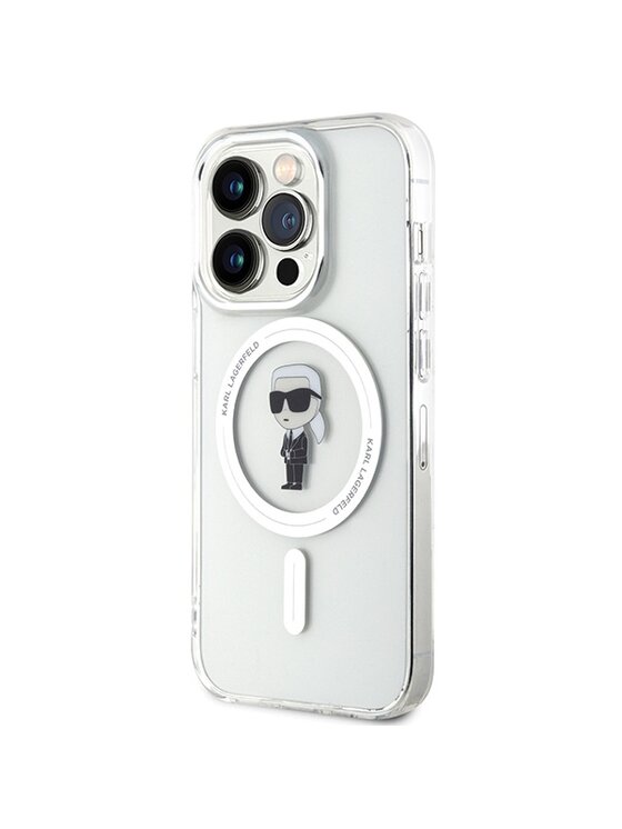 KARL LAGERFELD KARL LAGERFELD Etui na telefon IML Ikonik MagSafe Przezroczysty