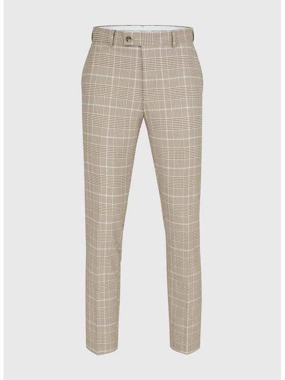 Pako Lorente Pako Lorente Spodnie garniturowe P23SF-6G-027 Beżowy Slim Fit