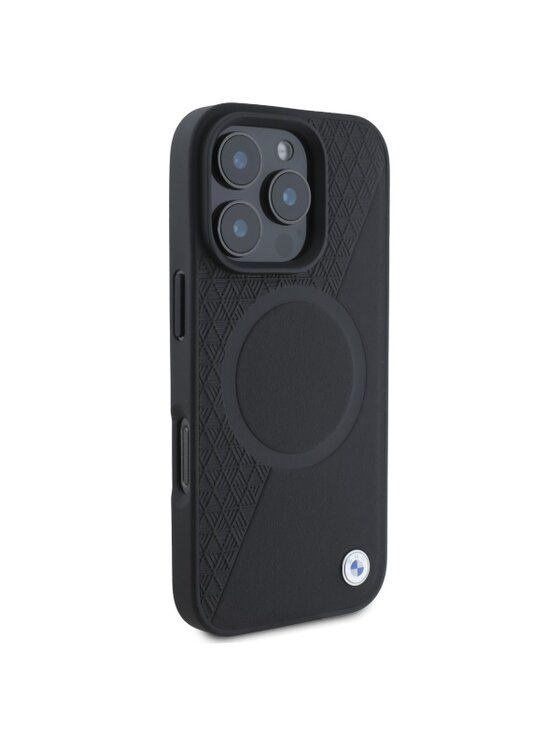BMW Motorsport BMW Motorsport Etui na telefon Sign Leather Textured And Line Czarny